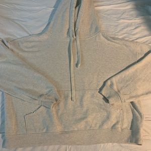 tan distressed sweatshirt